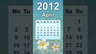 April 2012 Calendar