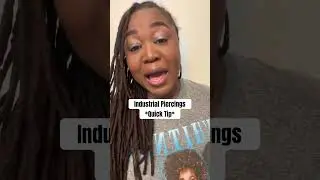 #industrial #piercing *QUICK TIP*