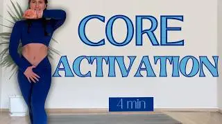 ACTIVATE YOUR AB MUSCLES | 4 Minute Home Workout