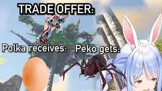 Pekora punishes Polka for stealing her egg but its ends up being wholesome (Ark)