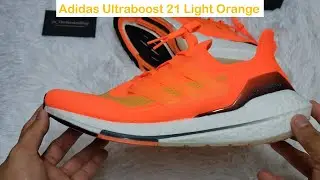 Adidas Ultraboost 21 (FZ1920) Light Orange - Details Unboxing