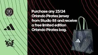 Free bag when you buy adidas Orlando Pirates jersey's at Studio 88