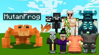 Mutant Frog vs Minecraft boss mobs