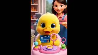 The Duck's Big Mission: A Baby Walker for the Little One #cartoonduck#duckduck#cartoon#duck