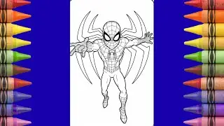 How to Colour Spider-Man in Your Own Style | Coloring with Markers | COLOR WITH HAPPY COLORING WORLD