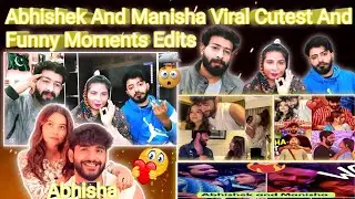 Pakistani Reactions to Abhishek And Manisha Rani Viral Cutest And Romantic Moments | Abhisha 