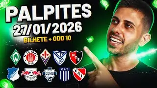 PALPITES DE FUTEBOL DO DIA 27 01 2026  + BILHETE PRONTO E M&Uacute;LTIPLA ODD ALTA