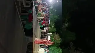 SR Nagar Ground Vinayakachavithi celebrations at Park  singing song by Hostel girls