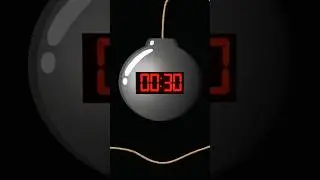 30 Second Timer With Bomb Explosion.#shorts #timer #tiktok #countdown #30sec #bomb #explosion