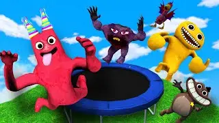 Garten of Banban VS Cursed Banban Trampoline Fails Crazy Ragdoll [GMOD]