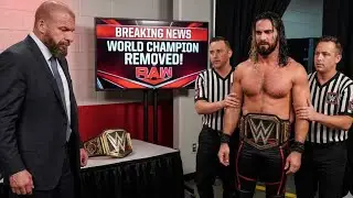 RAW BOMBSHELL! Triple H Makes Emotional Call &mdash; World Champion Stripped?!