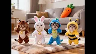The cute little cat is dancing again. To be honest, I don’t know what it is dancing about. You can
