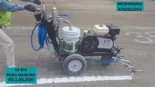 AIRLESS SPRAY MACHINE VE 970 HYDRAULIC RS.1,55,000🚀 #airlessspray #roadmarking #hydraulic #roadline 