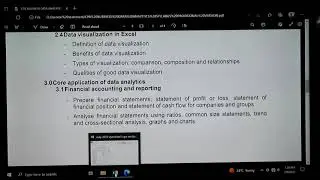 Lesson 8 Data Analytics { Financial Accounting & Reporting } Preparation Of Financial Statement }