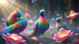 Ultra Colorful Birds in Blooming Trees 🌿 Calming Spring Ambience