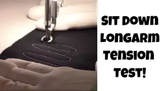 Tension Test on the Grace Qnique 14+ - Sit Down Quilting Sunday #2 with Leah Day