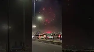 Saudi foundation day tabuk beautiful fireworks