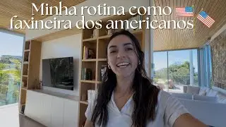 Minha rotina real trabalhando nos EUA | vlog de faxina