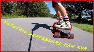 Exway X1 pro riot raw run! (uncut electric skate footage)