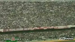 LO STADIO ARECHI DI SALERNO IN SALERNITANA SAMPDORIA 14/03/1999