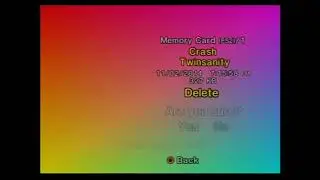 Delete your my PS2 Save data on PS2 Memory Card