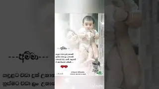 අම්මා ❤️🌼🫶Mom❤️🫶🌼#sinhala #wadan #amma #baby #mom