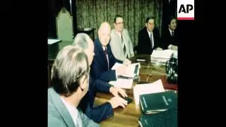 SYND 4 10 78 NEW PM BOTHA ARRIVING FOR FIRST CABINET MEETING
