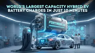 World&rsquo;s Largest Capacity Hybrid EV Battery Charges 80% in 10 Minutes #technology #tech #viralvideo 