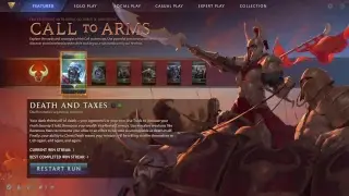 Artifact Valve card game on Steam - Call to Arms gauntlet launch event (official launch in 2 hours)