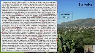 Verga - Novelle - La roba