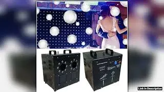 1500W Smoke Bubble Machine Double Holes DMX 512 Remote Control Wedding Stage Bubbles Effect for DJ