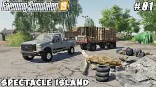 Survival on spectacle island. First money | Spectacle Island | Farming simulator 19 | Timelapse #01
