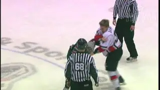 Hockey Fight: Carter Bancks vs Rob Mignardi