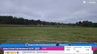 Asian Cricket Club Bucharest (ICCB) vs Phoenix CC Live Cricket Match | Romania National T20 Champion