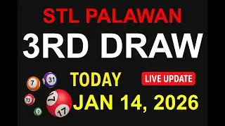 STL PALAWAN 3RD DRAW - JAN 14, 2026 Results (LIVE UPDATE)