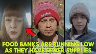 Федеральные служащие выстроились в очередь у продовольственных банков, поскольку не получают зарп...