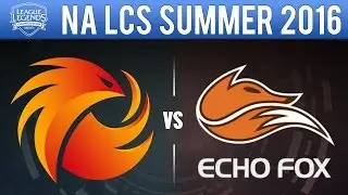 Phoenix1 vs Echo Fox - NA LCS Summer 2016 Game 3