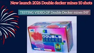 Double decker testing video from mr big elephant fireworks new launch sky shots 2026 #double decker