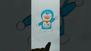 how to draw cartoon doremon#dillip Bhai art🎨🖌️#simpl drawing #easy penting #sketch#wallpaper#shorts