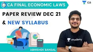 Eco Law Paper Review Dec 2021 | New Syllabus | CA Final Economic Laws | Abhishek Bansal