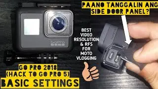 GoPro HERO 2018 HACK TO HERO 5 | BASIC SETTING TIPS & SIDE PANEL DOOR REMOVAL