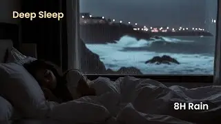 Deep Sleep Rain Sounds • 8 Hours Non Stop Rain Ambience for Sleeping & Relaxation #deepsleep #rain