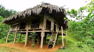 Building new life ep1: Clean the wooden house, clearing wild grass, prepare to build a new life