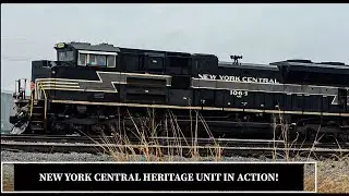 [HD] NEW YORK CENTRAL HERITAGE UNIT NS 1066 LEADING A TRAIN IN KC + A FRESH AC44C6M, MEETS & MORE!