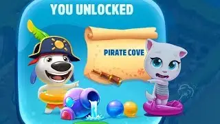 Talking Tom Pool 2017 Gameplay - Unlocked Pirate Cove Level 33-53 Complete/ Cartoons Mee