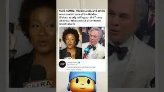 Mark Ruffalo, Wanda Sykes, protest pins at the Golden Globes, calling out the Trump administration.