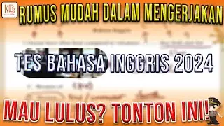Rumus Mudah mengerjakan Tes Bahasa Inggris Polri 2024??, Hanya ada disini rumusnya!!