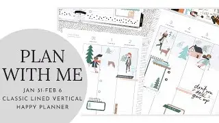PLAN WITH ME│Squad Life│Classic Lined Vertical Happy Planner│January 31-February 6, 2022