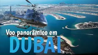 Vista Aérea de Dubai. Uma Experiência Única. Pilotando um helicóptero em voo panorâmico na cidade. 😍