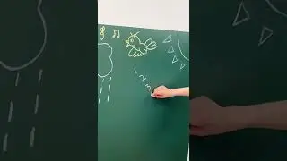 DIY Chalk Wall for Kids Room! #Decal #WallArt #ChalkWall